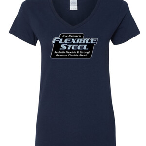 LADIES' V-NECK, TAPERED FIT FLEXIBLE STEEL FRANCE T-SHIRT