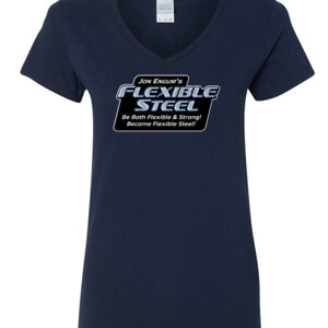 LADIES' V-NECK, TAPERED FIT FLEXIBLE STEEL S. KOREA T-SHIRT
